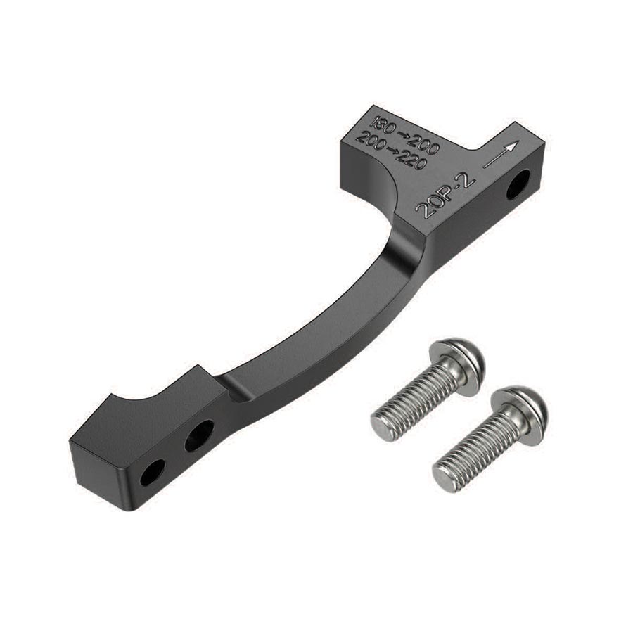 SRAM Post Bracket 20 P 2 Disc Brake Adaptor - For 200mm 220mm Rotors Only Includes Bracket Stainless Steel Bolts - The Bike Hub