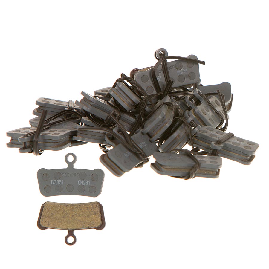 SRAM Disc Brake Pads - Organic Compound Steel Backed Powerful For Trail Guide G2 Box/20 Pair