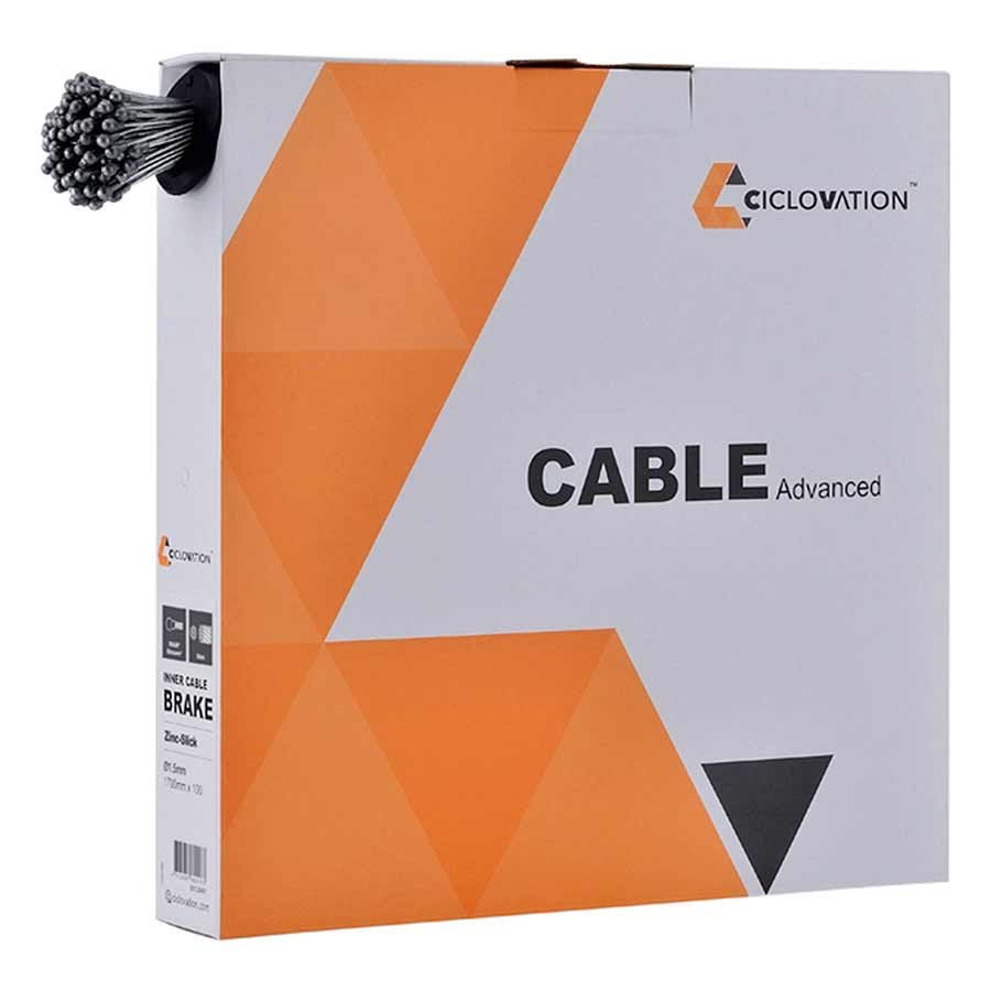 Ciclovation Advanced IZS Brake cable 1.5mm Galvanized Steel Slick Road Shimano 1700mm Box of 100