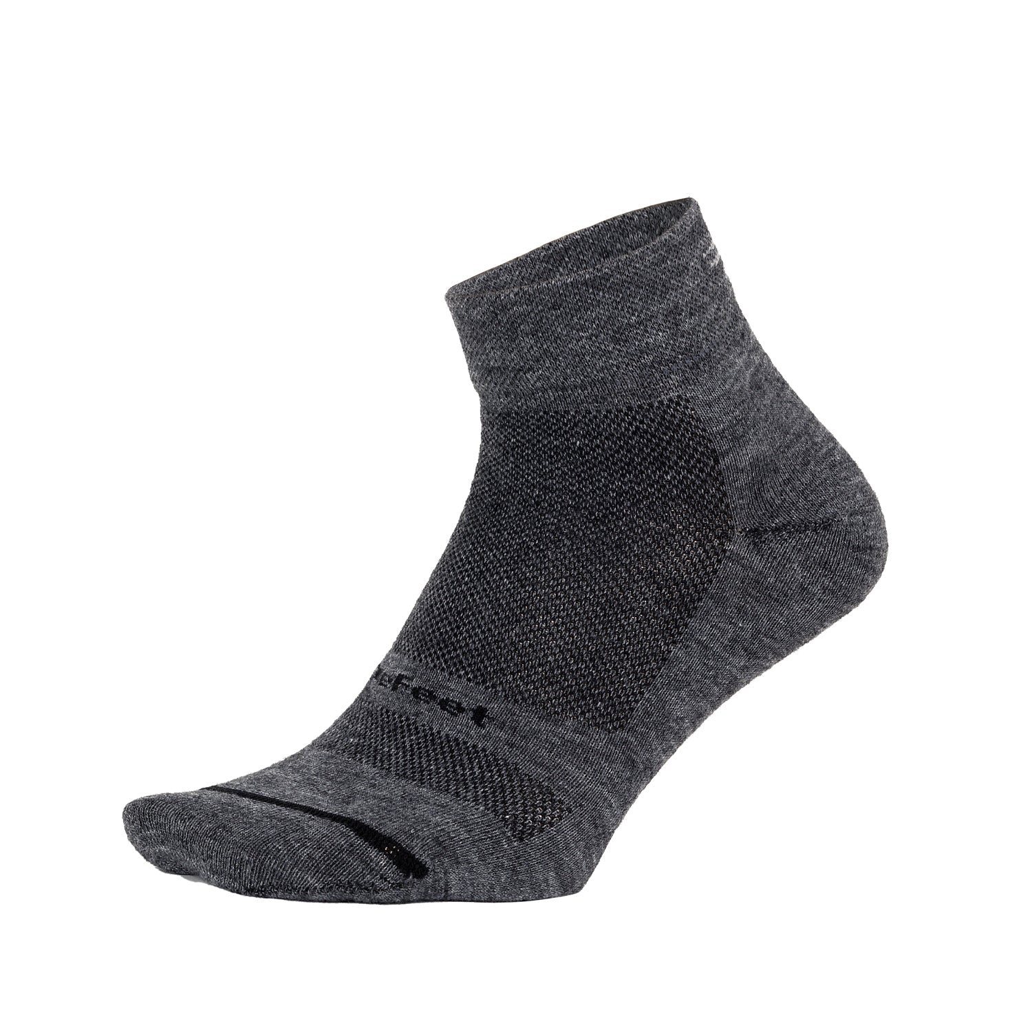 DeFeet Wooleator Pro 1&quot; Gravel Gray Socks 9.5-11.5
