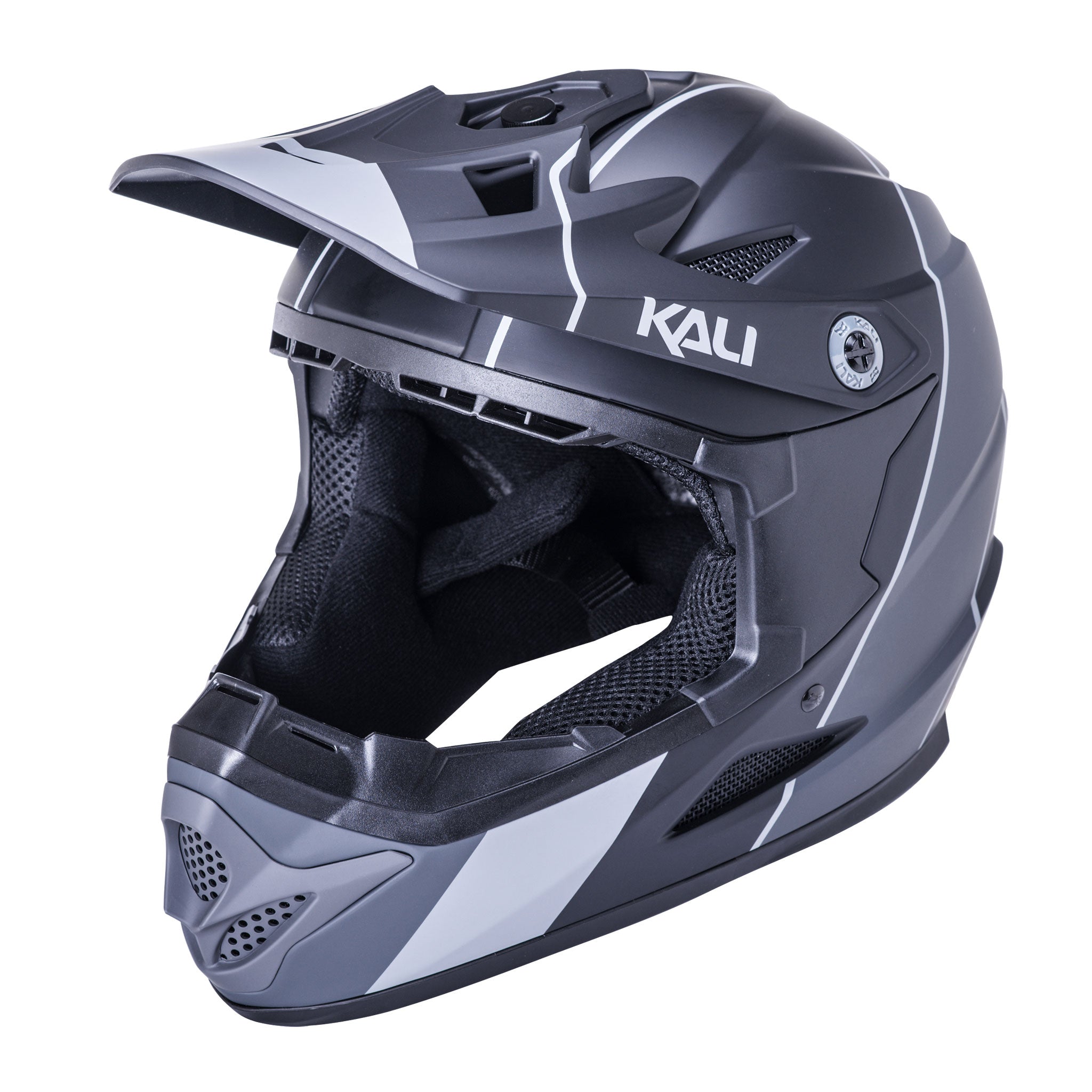 Kali Zoka Stripe Full Face Helmet Small Black/Gray