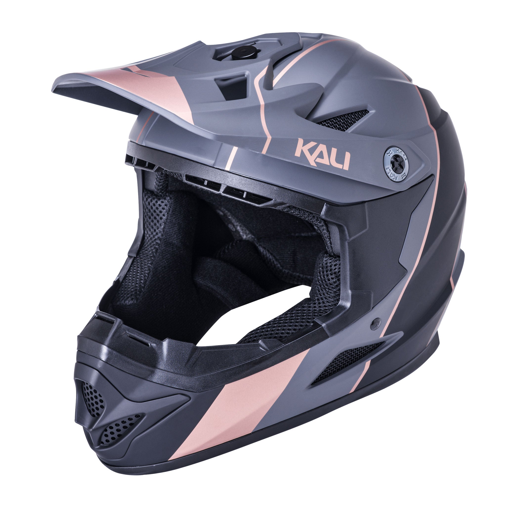 Kali Zoka Stripe  Full Face Helmet Small Black/Bronze