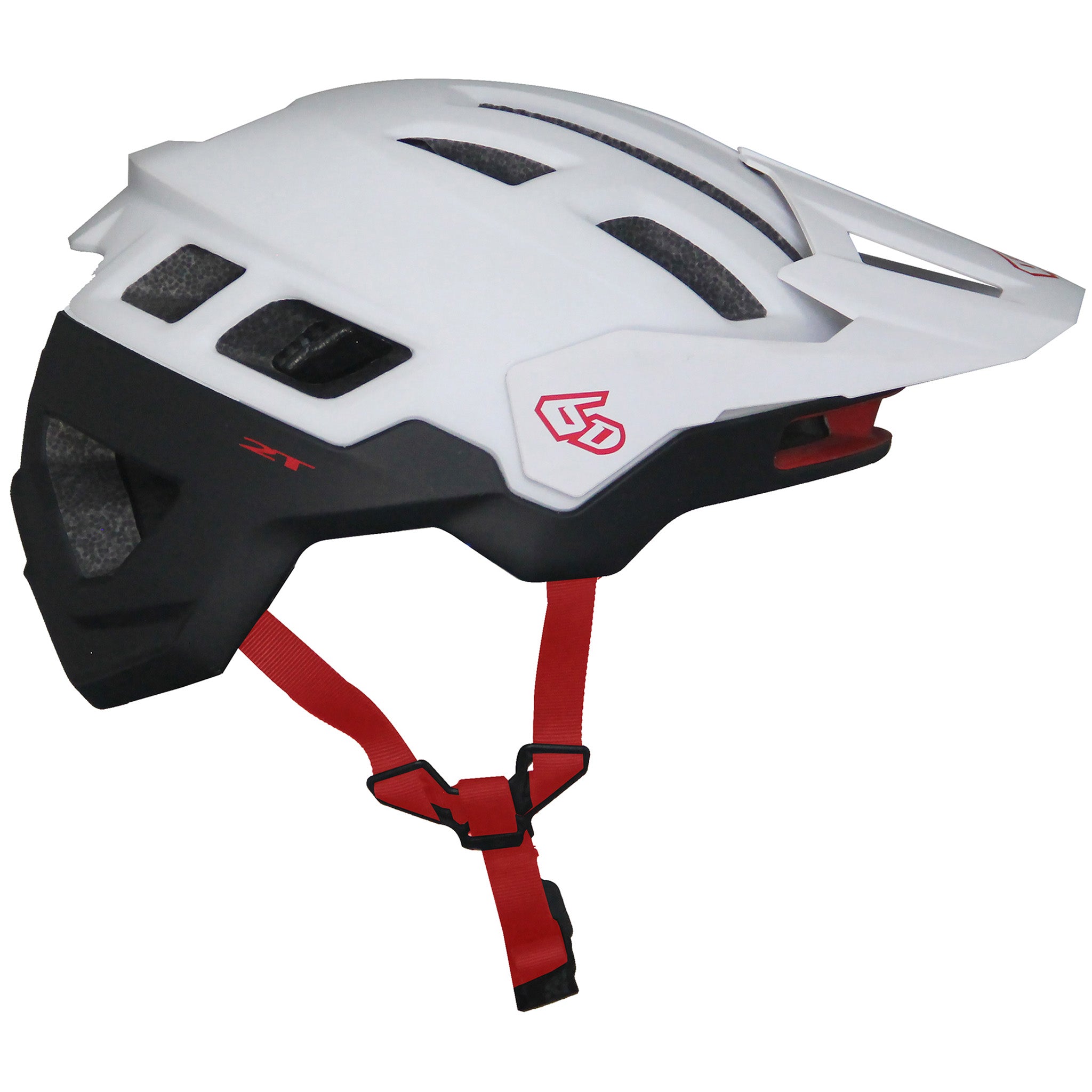 6D Helmets ATB-2T Helmet Ascent Matte White Black - M/L