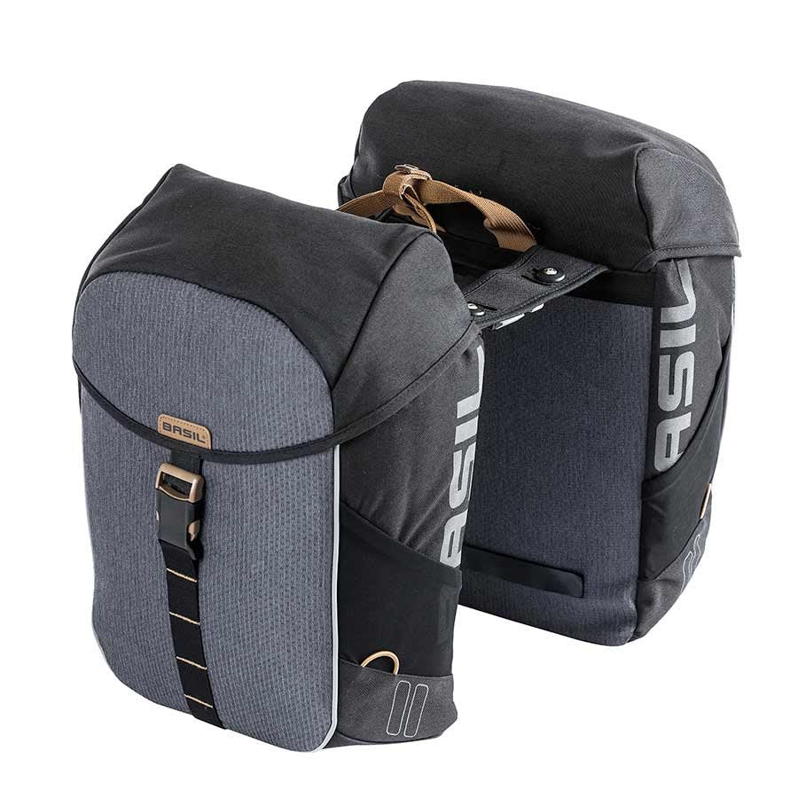 Basil Miles MIK Pannier 34L Black/Slate - The Bike Hub