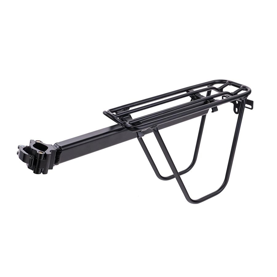 EVO Backcountry Pannier Seatpost rack Black - The Bike Hub