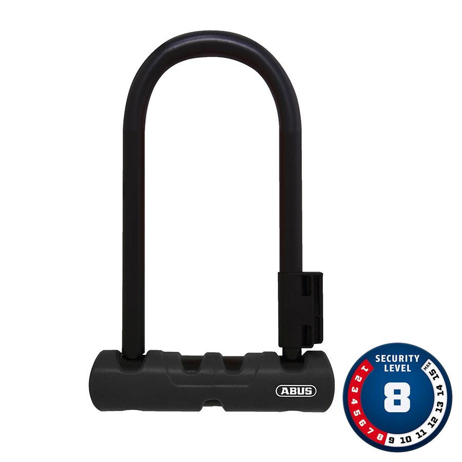 Abus Ultra 410 Mini U-Lock Key 12mm 15.0cm x 18.0cm 5.9&quot; x 7.1&quot; SH34 Black