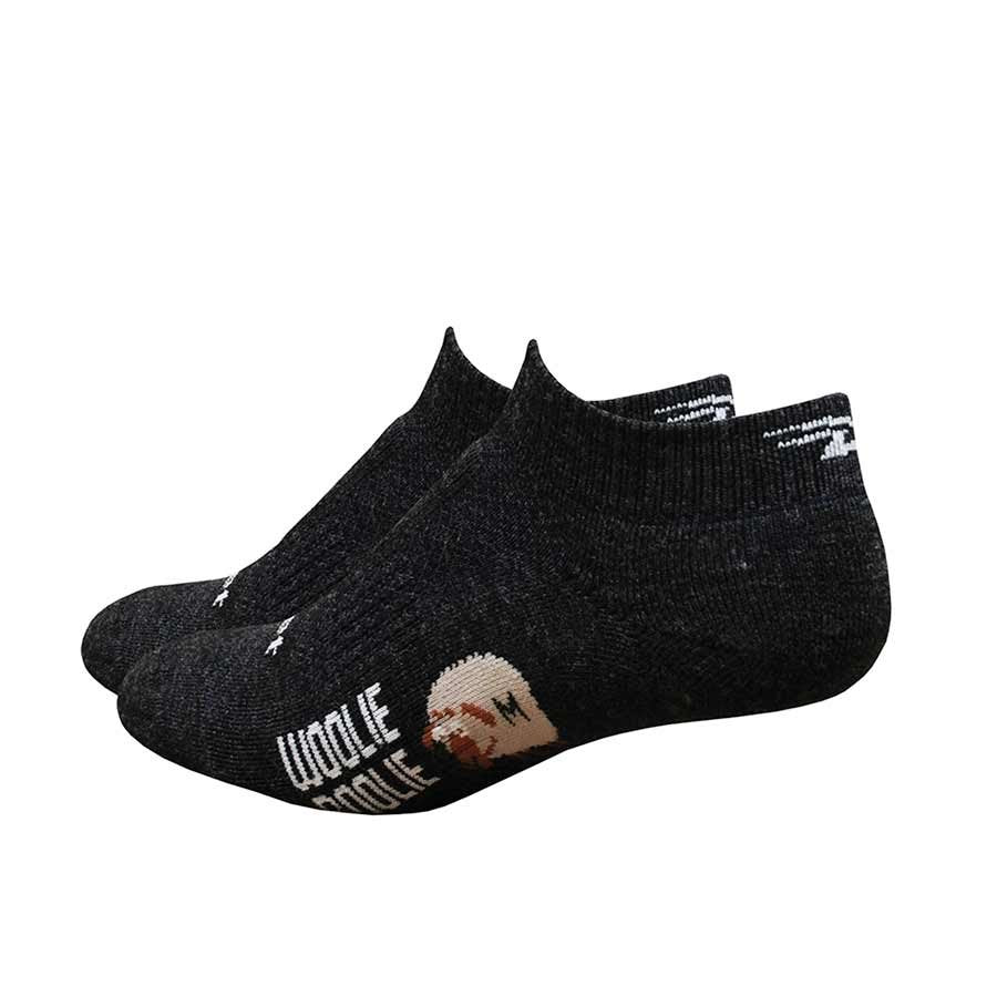 DeFeet Woolie Boolie 1&quot; Socks Charcoal S Pair - The Bike Hub