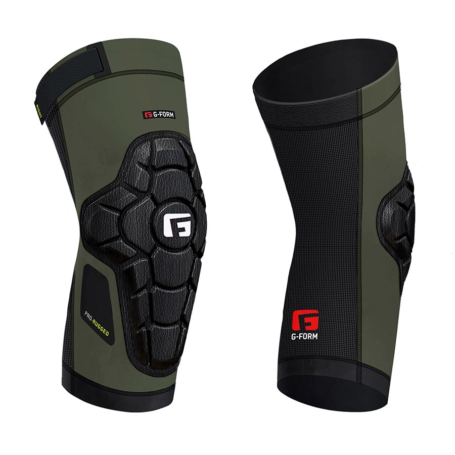 G-Form Pro Rugged Knee Guards Army Green XS Pair