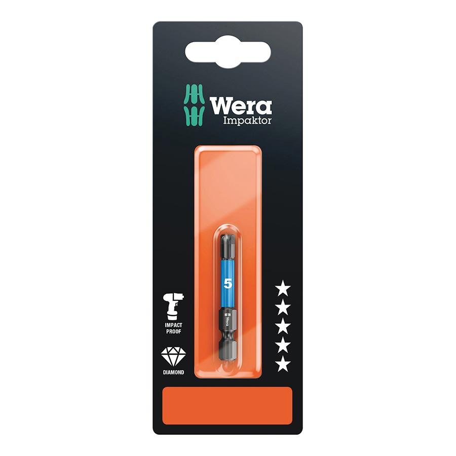 Wera 840/4 IMP DC Impaktor bits SB Hex-Plus 5.0 x 50mm