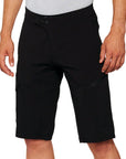 100% Ridecamp Shorts with Liner - Black Size 32