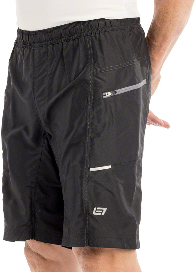 Bellwether Ultralight Gel Baggies Shorts - Black Large Mens
