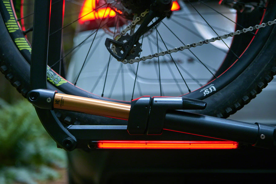 Piston Pro X Hitch Bike Rack - 2-Bike 1.25&quot; Receiver LED Lights 4-Pin Plug Kashima Coat Galaxy Gray