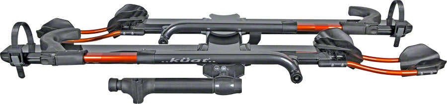 Kuat NV 2.0 Hitch Bike Rack - 2-Bike 1-1/4&quot; Receiver Metallic Gray/Orange