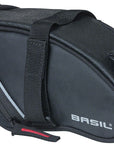 Basil Sport Design Saddle Bag - 1L Strap Mount Black
