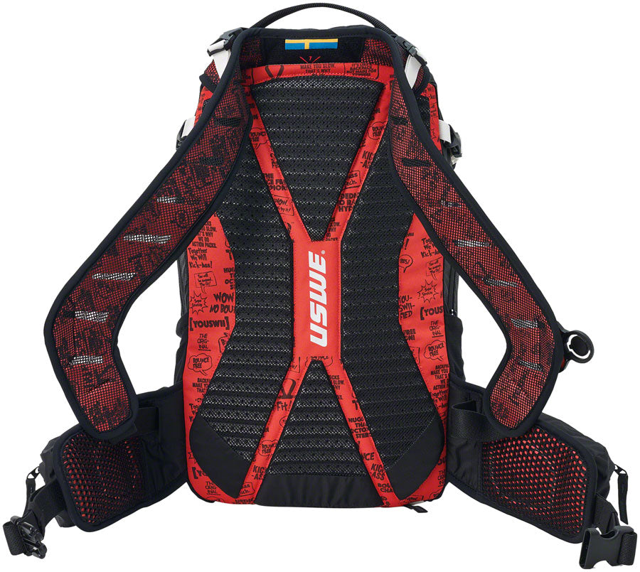 USWE Flow 25 Hydration Pack - Black/Red
