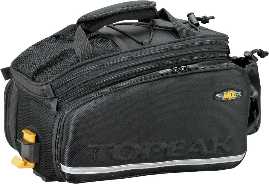 Topeak MTX TrunkBag DXP Rack Bag with Expandable Panniers: 22.6 Liter Black