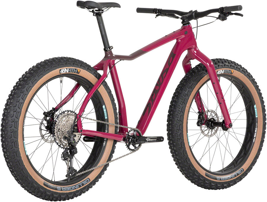 Salsa Mukluk Carbon XT Fat Tire Bike - 26&quot; Carbon Purple Large