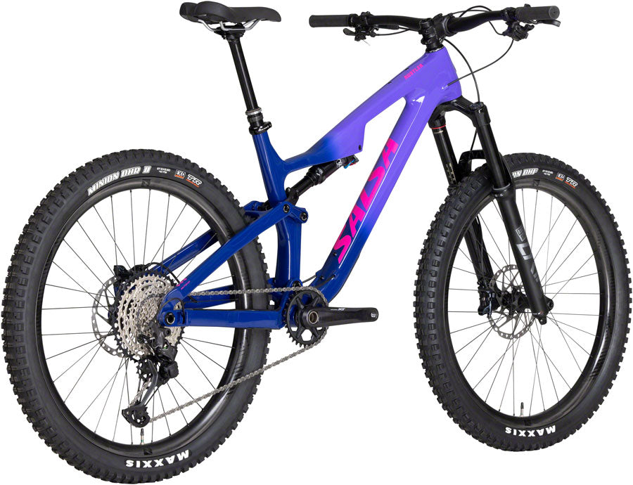 Salsa Rustler Carbon XT Bike - 27.5&quot; Carbon Purple Fade Small