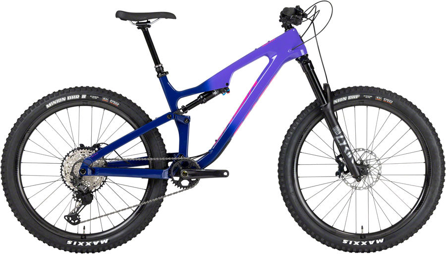 Salsa Rustler Carbon XT Bike - 27.5&quot; Carbon Purple Fade Large