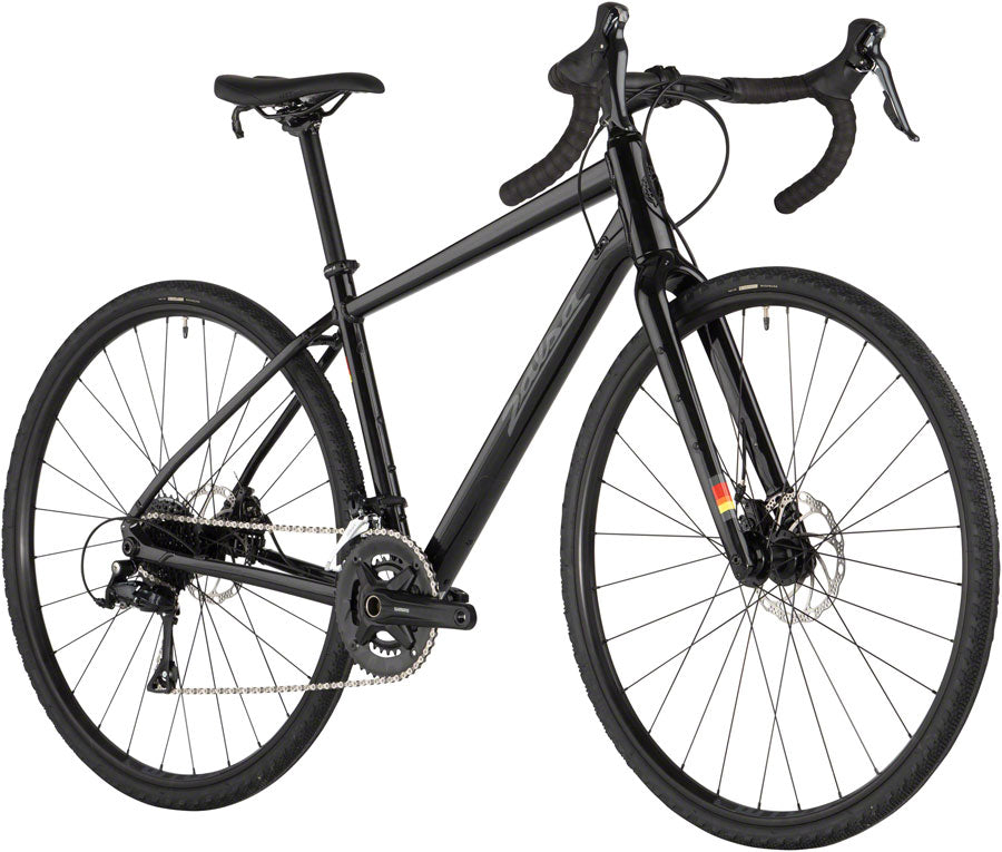 Salsa Journeyer Sora 700 Bike - 700c Aluminum Black 53cm - The Bike Hub