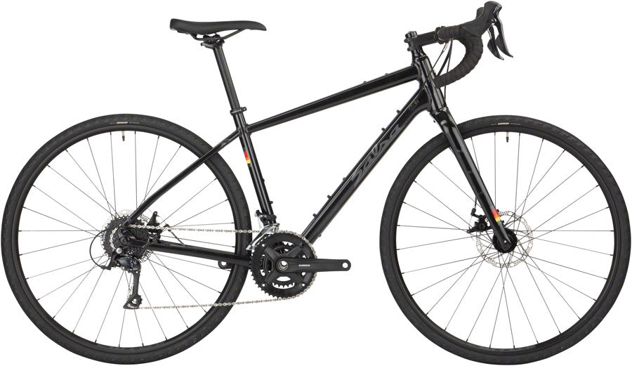 Salsa Journeyer Sora 700 Bike - 700c Aluminum Black 53cm - The Bike Hub