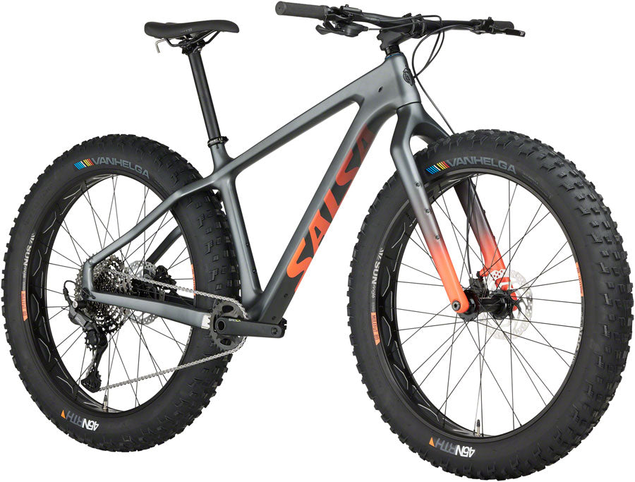 Salsa Beargrease Carbon Cues 11 Fat Bike - 27.5&quot; Carbon Gray Large
