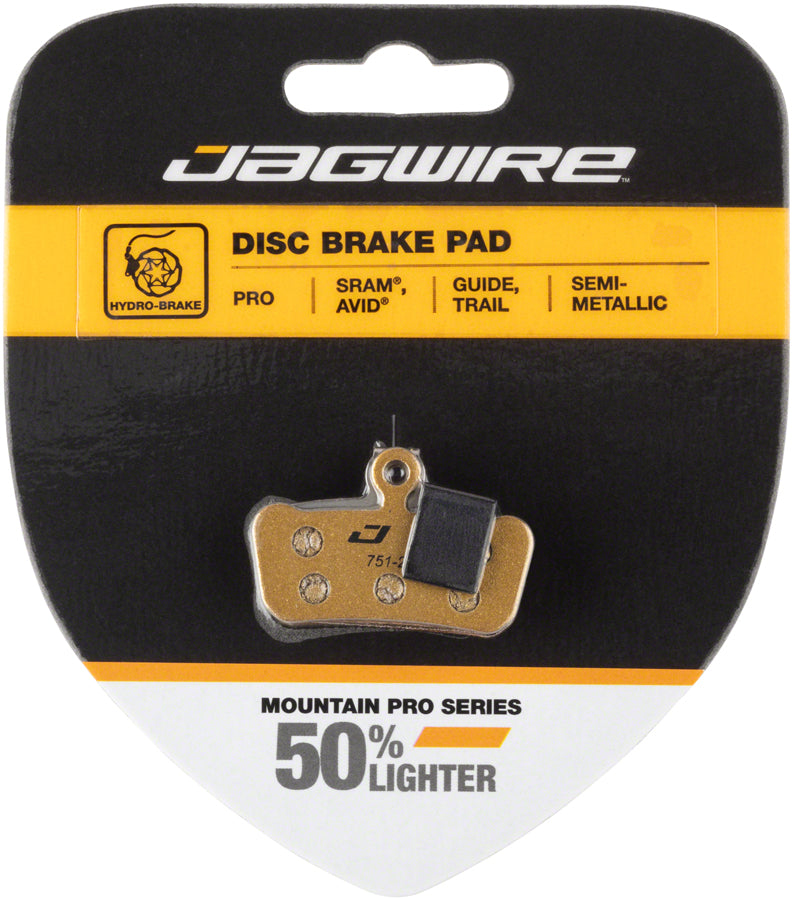Jagwire Mountain Pro Alloy Backed Semi-Metallic Disc Brake Pads SRAM Guide RSC RS R Avid Trail