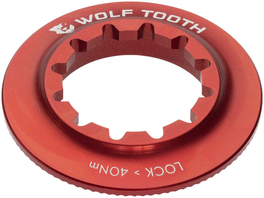 Wolf Tooth Centerlock Rotor Lockring - Internal Splined Red