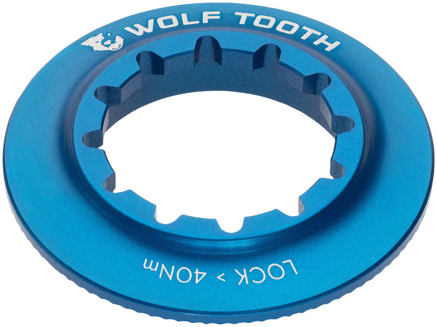 Wolf Tooth Centerlock Rotor Lockring - Internal Splined Blue