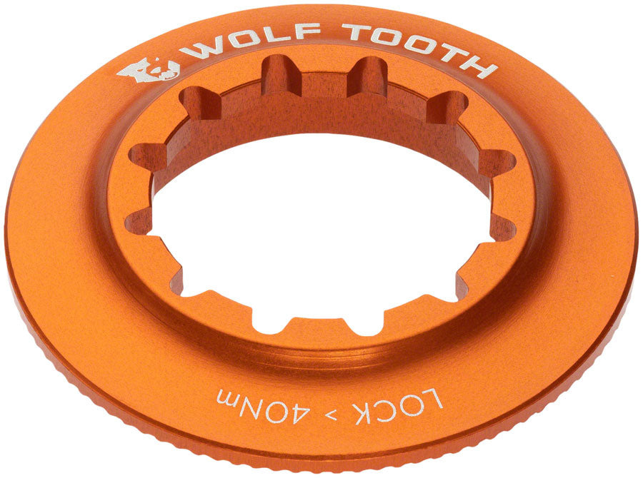 Wolf Tooth Centerlock Rotor Lockring - Internal Splined Orange