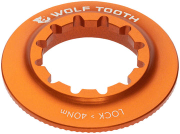 Wolf Tooth Centerlock Rotor Lockring - Internal Splined Orange