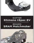 Wolf Tooth ShiftMount I-spec EV Shifter to SRAM Matchmaker Brake