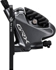 Shimano GRX BL-RX810/BR-RX810 Disc Brake Lever - Front Hydraulic Flat Mount Finned Resin Pads BLK