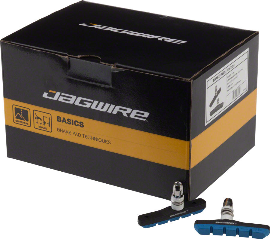 Jagwire Mountain Sport Brake Pads Threaded Post Box of 25 Pair Blue