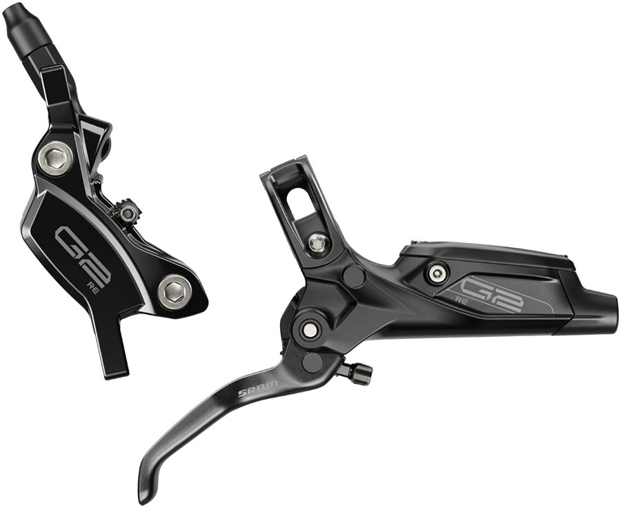 SRAM G2 RE Disc Brake and Lever - Front Hydraulic Post Mount Gloss Black A2