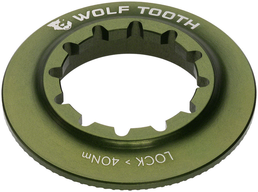 Wolf Tooth CenterLock Rotor Lock Ring - Internal Splined Olive