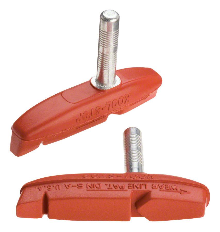 Kool Stop Thinline Cantilever Brake Pads Non-threaded posts Salmon Red Pair