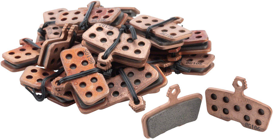 SRAM Disc Brake Pads - Sintered Compound Steel Backed Powerful For Code/Code R/Code RSC/Guide RE Bulk Box of 20