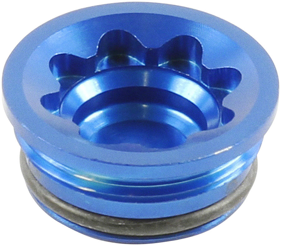 Hope V4 Large Disc Brake Caliper Bore Cap - Blue