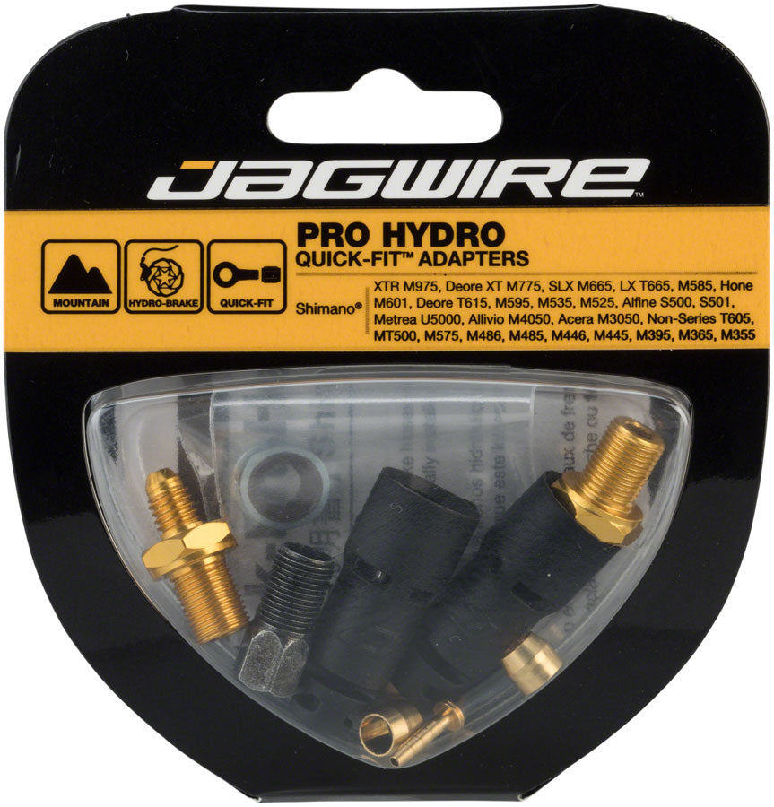 Jagwire Pro Disc Brake Hydraulic Hose Quick-Fit Adapters Shimano XTR Deore XT SLX LX Hone Deore Alfine Metrea Alivio Acera