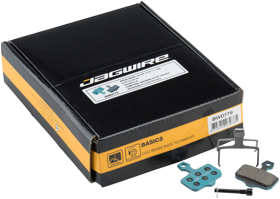 Jagwire Sport Organic Disc Brake Pads - For various SRAM Level Avid Elixir Models Box/25 Pairs