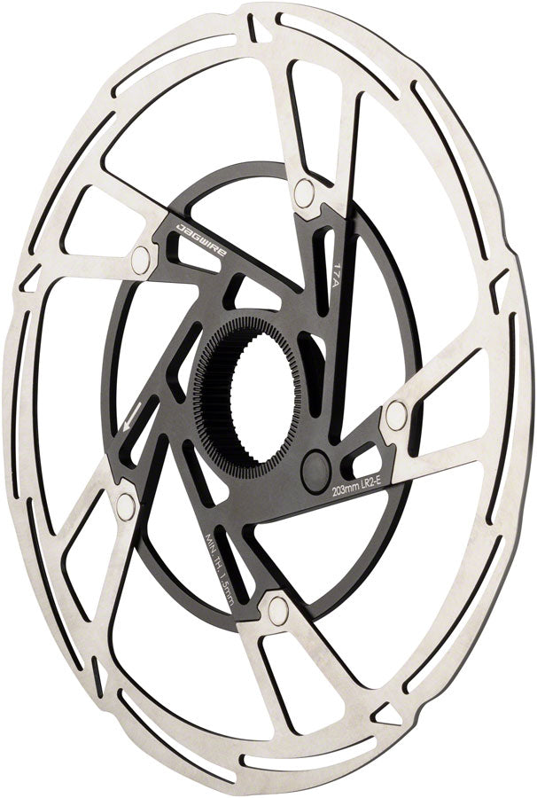 Jagwire Pro LR2-E Ebike Disc Brake Rotor Magnet - 203mm Center Lock Silver/BLK