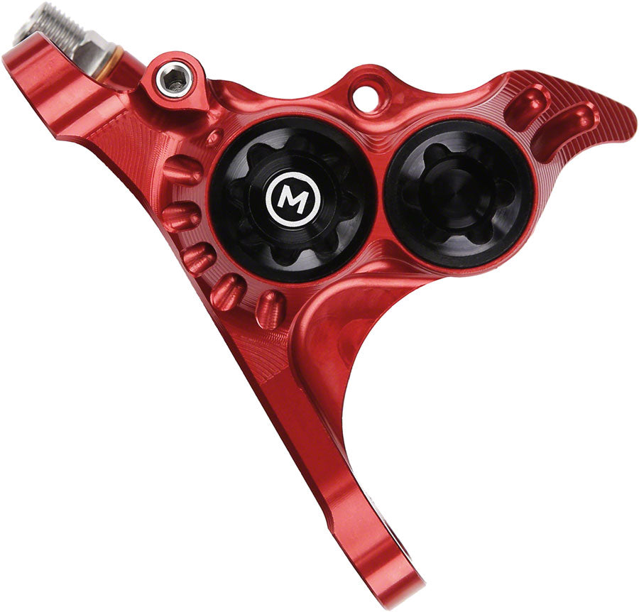 Hope RX4+ Disc Brake Caliper - Flat Mount Front +20mm Mineral Oil Type Red