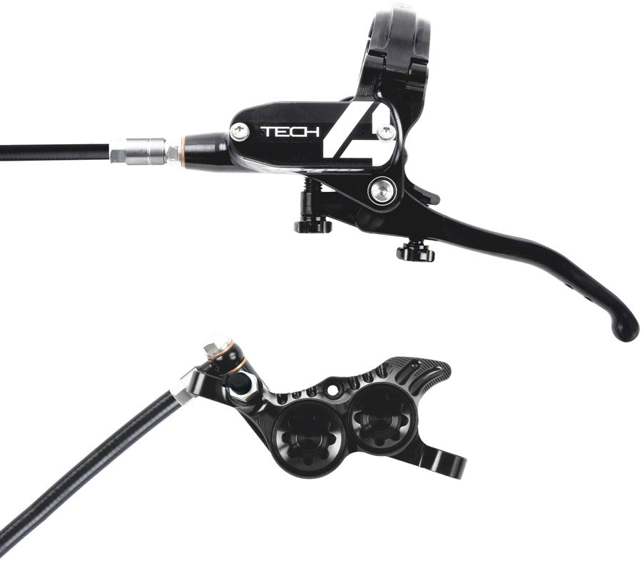 Hope Tech 4 V4 Disc Brake and Lever Set - Front Hydraulic Post Mount Black