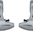 Tektro CL332RS 3-Finger Alloy Linear Pull Brake Lever Set Silver