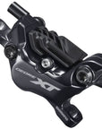 Shimano Deore XT BL-M8100/BR-M8120 Disc Brake Lever - Front Hydraulic Post Mount 4-Piston Finned Pads I-SPEC EV Clamp Band BLK