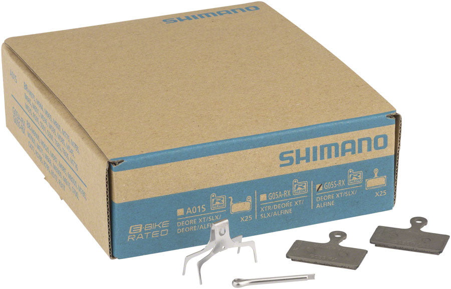 Shimano G05S Disc Brake Pad Spring - Resin Compound Stainless Steel Back Plate Box/25 pair