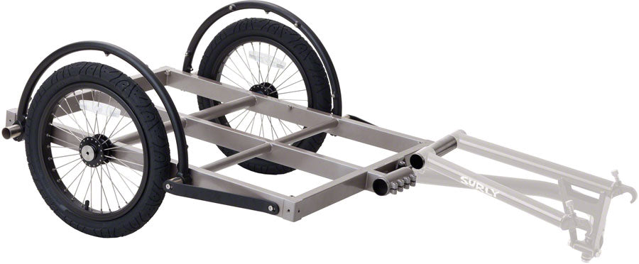 Surly Ted Trailer: Short Bed 16&quot; Wheels Gray