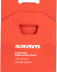 SRAM Stainless Steel Shift Cables - 1.1mm 2200mm Length Silver