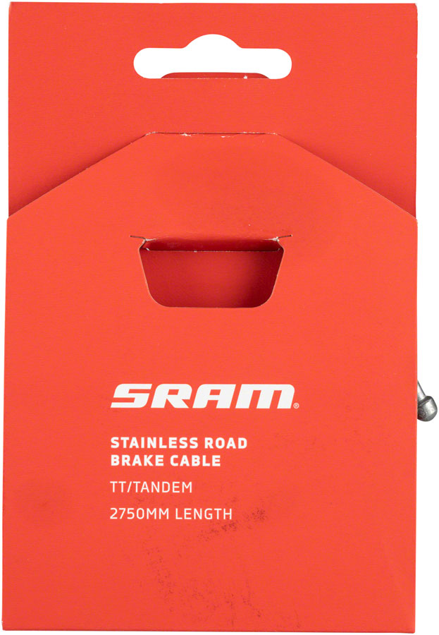 SRAM Stainless Steel Brake Cable - Road 2750mm Length Silver For TT/Tandem